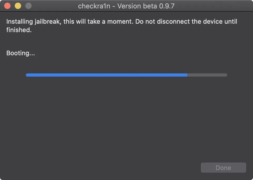 How to jailbreak with checkra1n Step 6