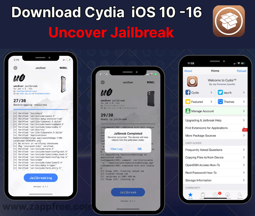 Cydia installer with Uncover