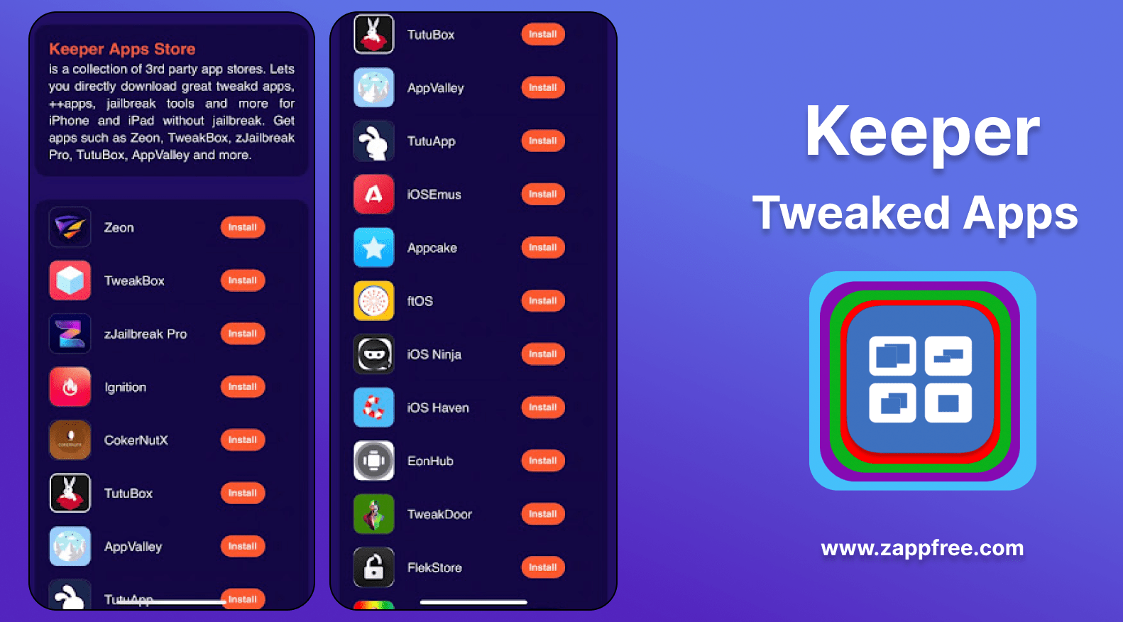 Tweaked Apps With Keeper