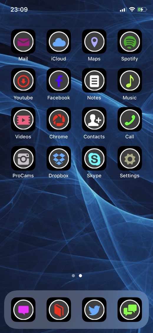 Blackboom iPhone Themes