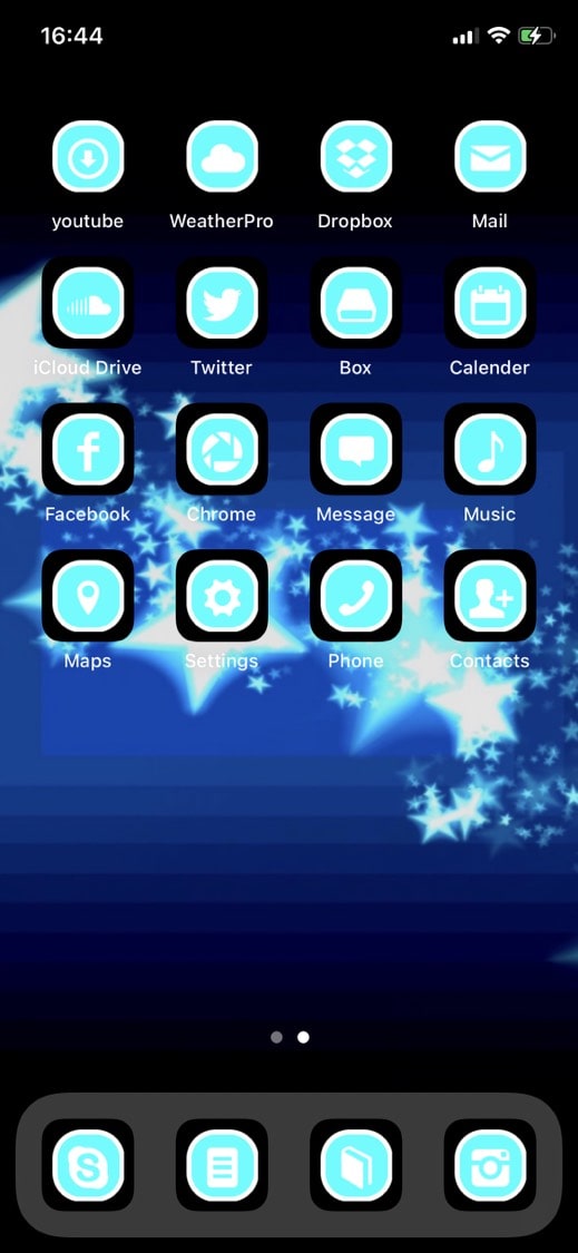 Blueworld iPhone Themes