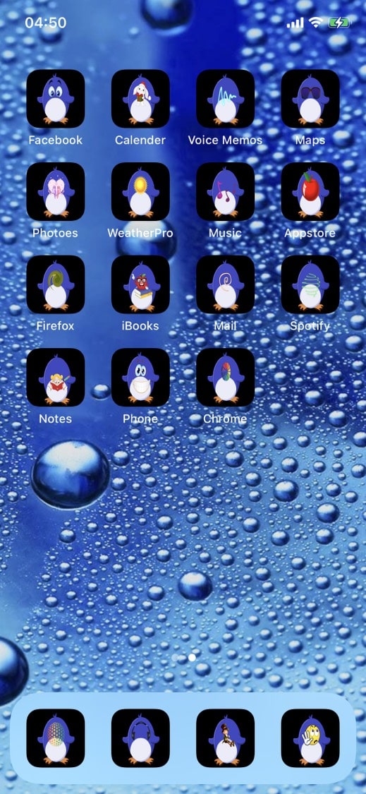 Penguine World iPhone Themes