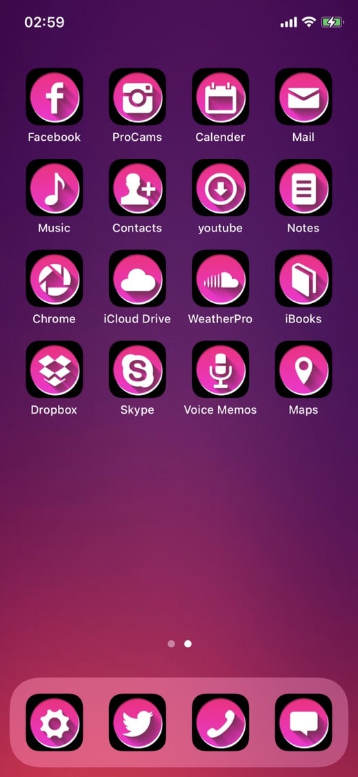 Pinkmoon iPhone Themes