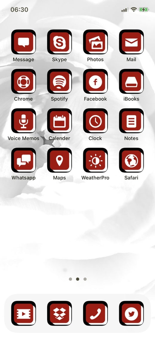 Redi Shadow iPhone Themes
