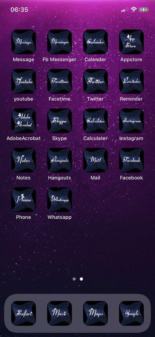 Wording iPhone Themes