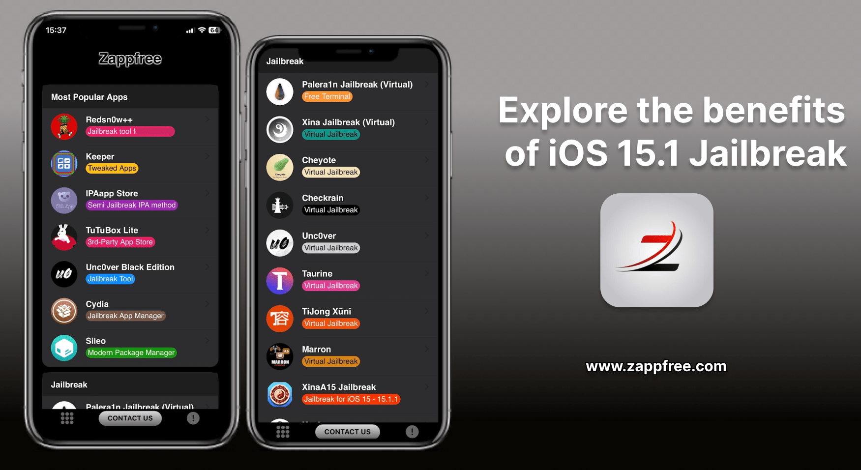 iOS 15.1 Jailbreak with zappfree