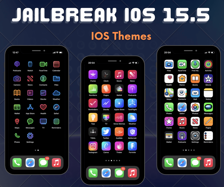 iOS Theme for jailbreak iOS 15.5