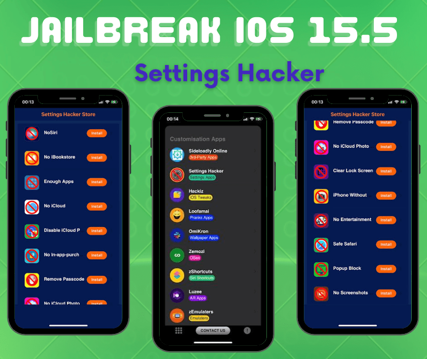 Settings Hacker for jailbreak iOS 15.5