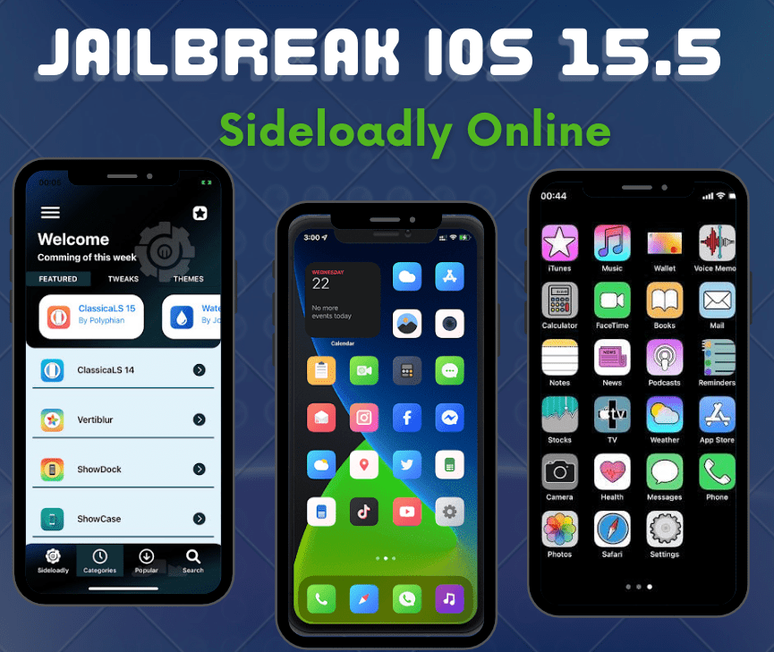 Sideloadly Online for jailbreak iOS 15.5