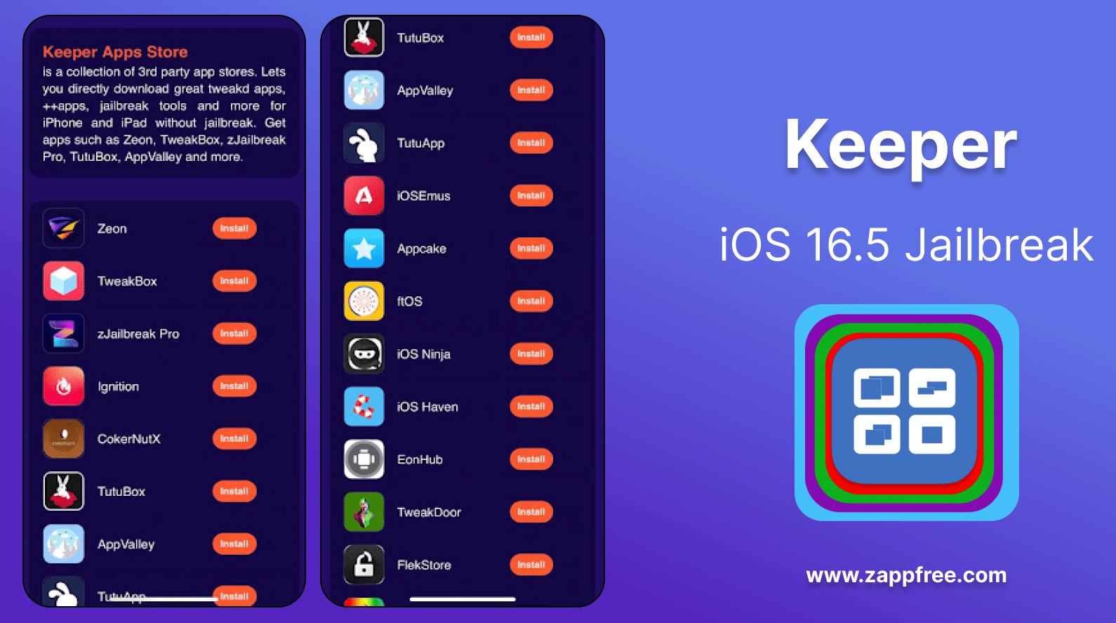 Keeper for iOS 16.5 Jailbreak