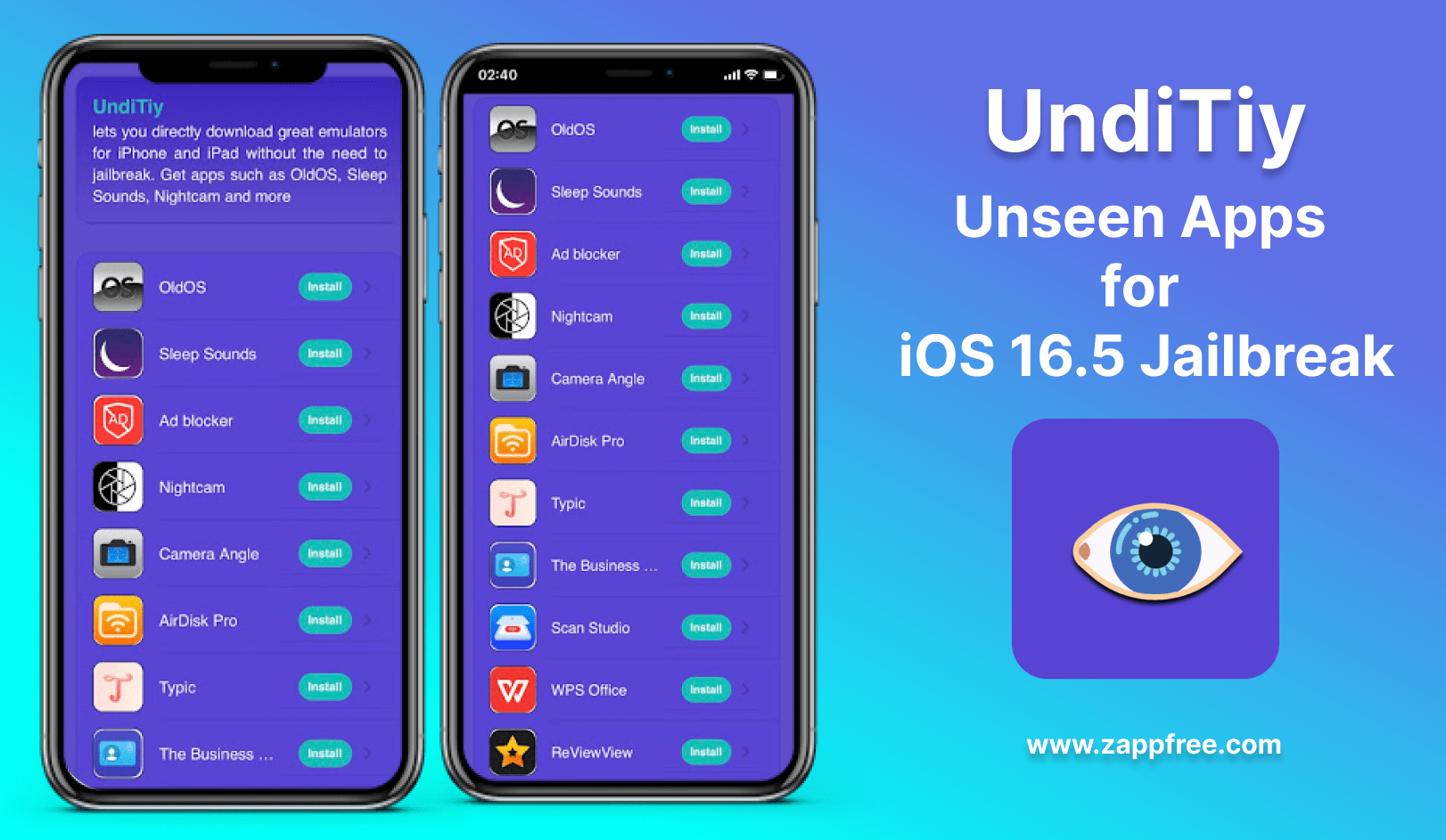 Unseen Apps for iOS 16.5 jailbreak