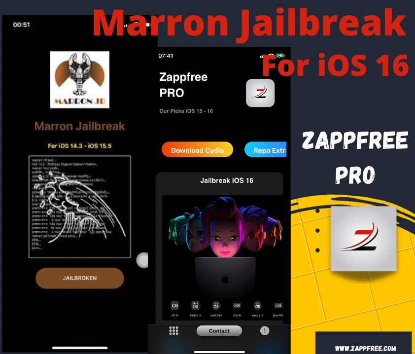 Marron Jailbreak for iOS 16 - 16.0.3
