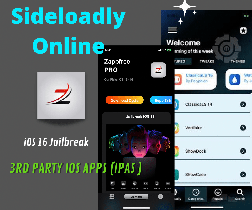 Sideloadly Online Jailbreak for iOS 16 - 16.0.3