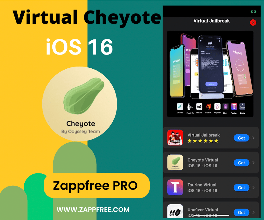 Virtual Cheyote Jailbreak for iOS 16 - 16.0.3