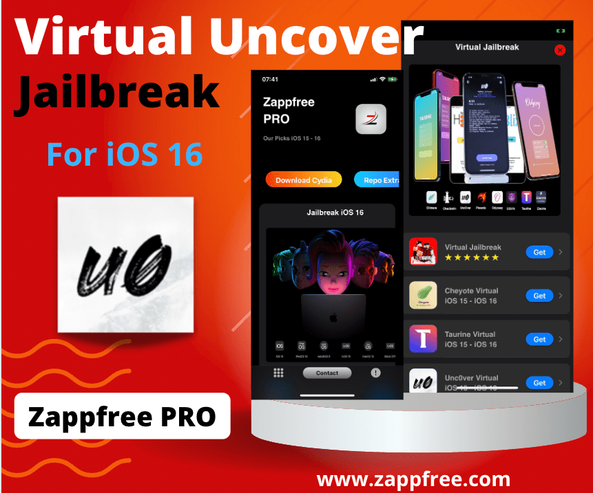 Virtual Uncover Jailbreak for iOS 16 - 16.0.3