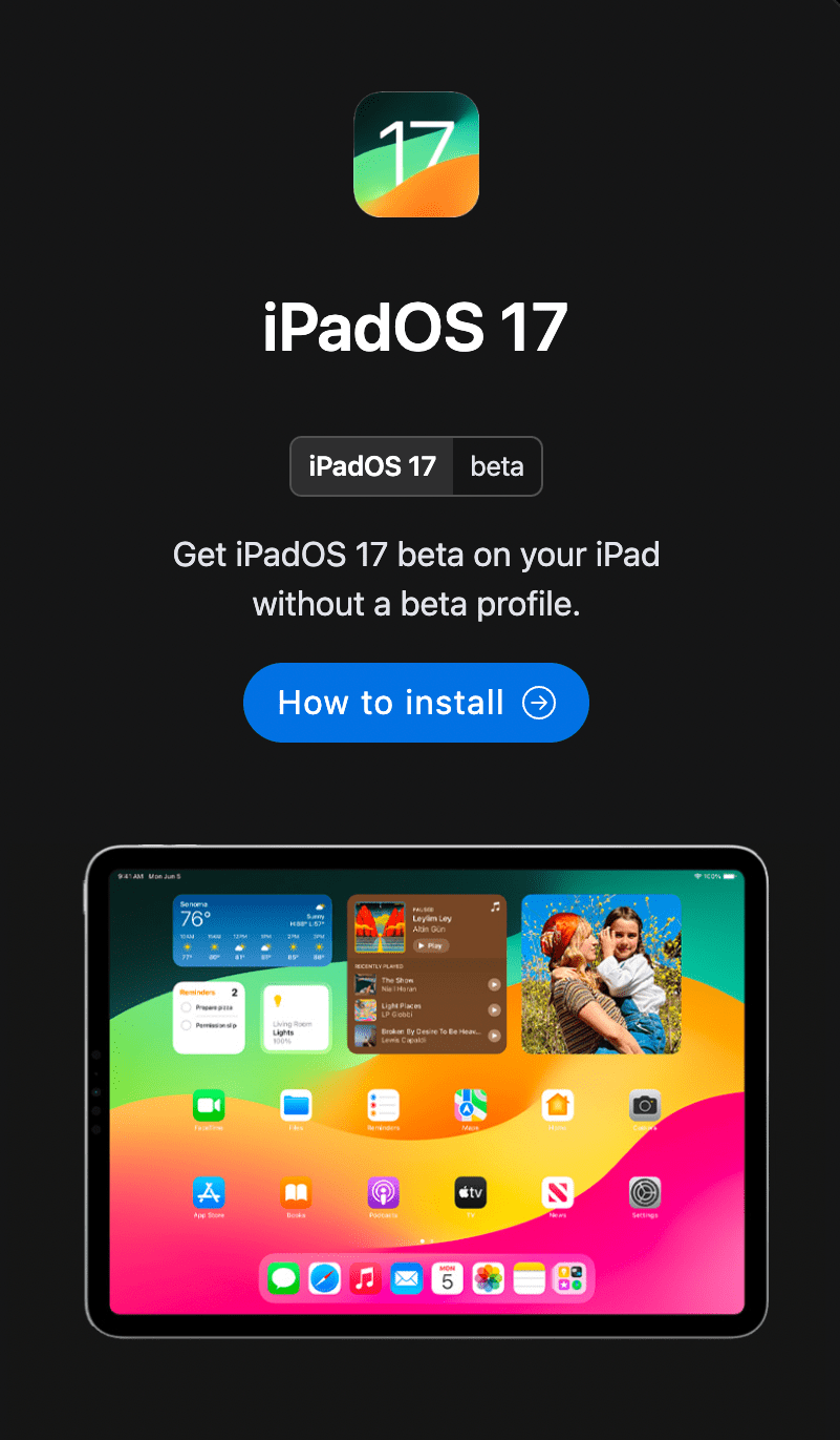Install iOS 17 Developer Beta