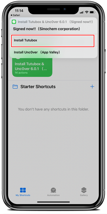 Siri Shortcut Method