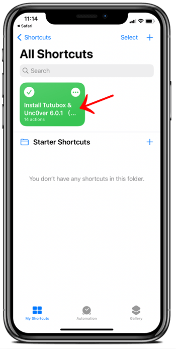 Siri Shortcut Method